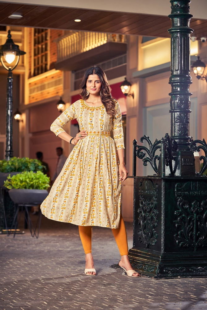 Sridevi By Hirwa 1001-1008 Party Wear Kurtis Catalog